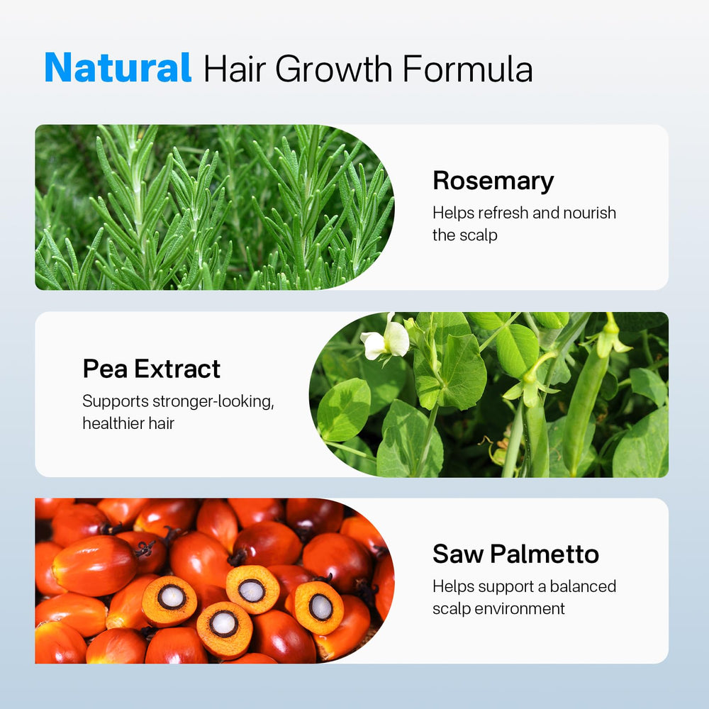 Sornbeo sérum triple-action romarin palmetto pois pour nourrir et densifier.