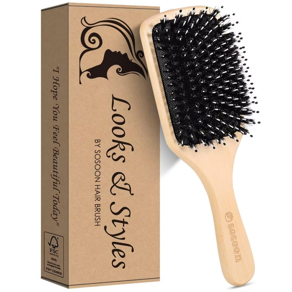 Brosse Sosoon idéale pour cheveux bouclés et épais