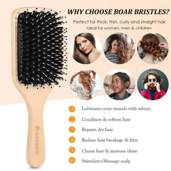 Sosoon brosse-cheveux plat format voyage: compagnon pratique pour les déplacements.