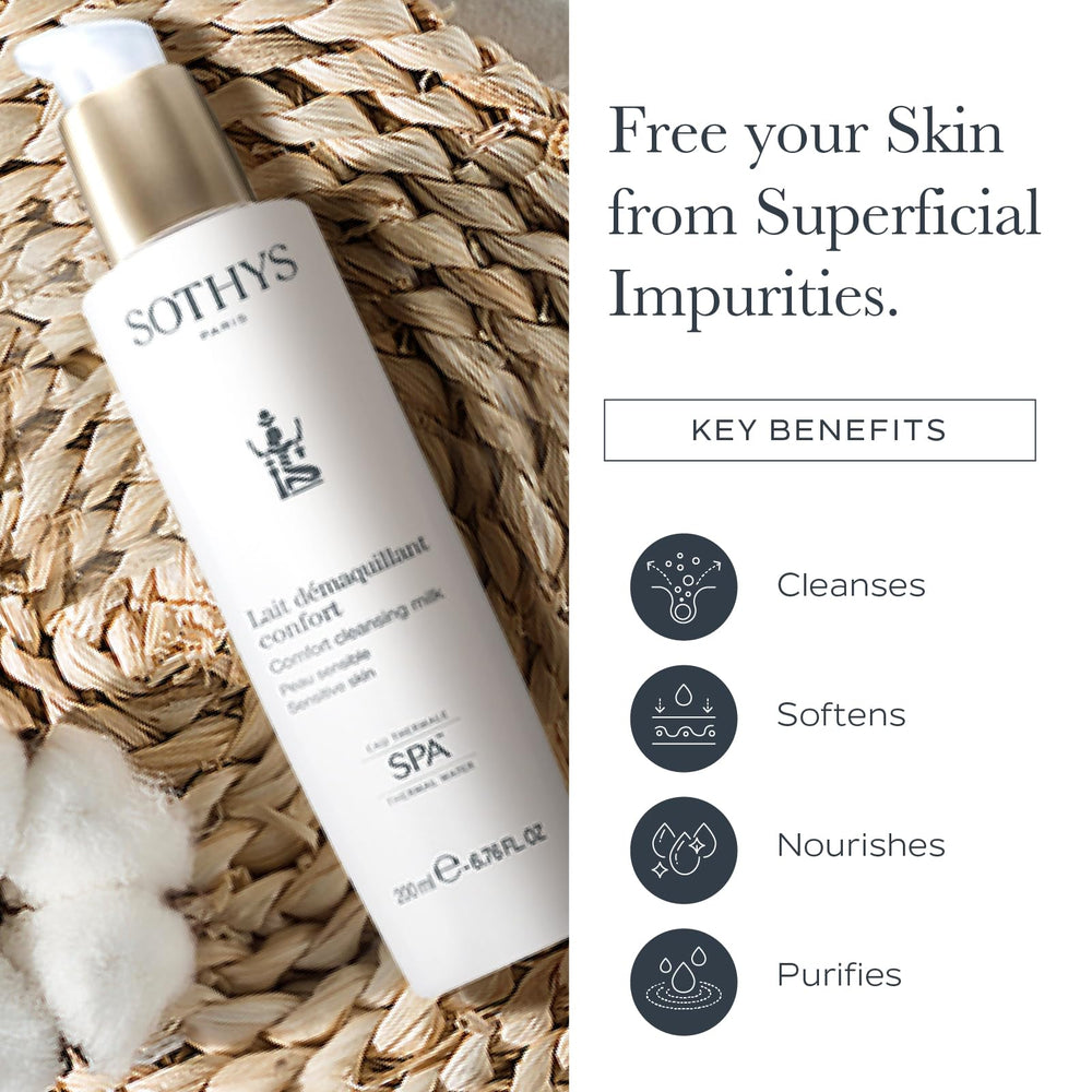 Nettoyage matin et soir SOTHYS, peau hydratée et purifiée
