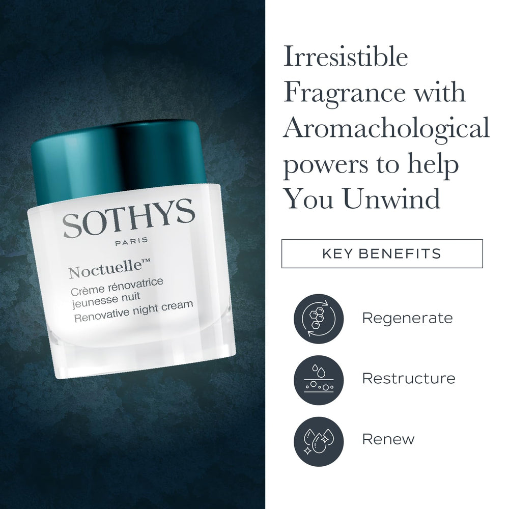 SOTHYS Crème Nuit Renovatrice — texture veloutée et réveil lumineux au matin