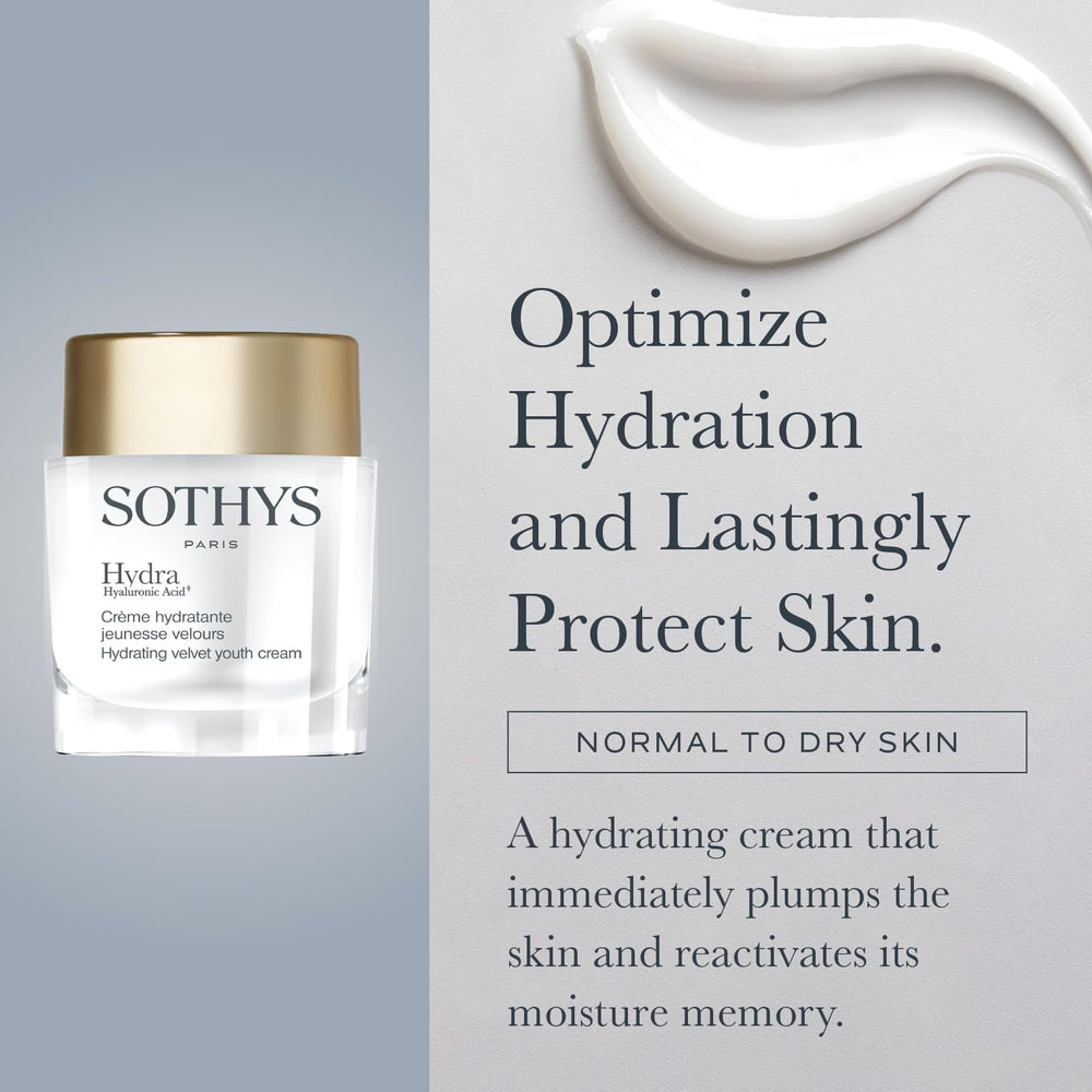 SOTHYS applique acide hyaluronique pour aider e0 une peau plus souple et hydratée
