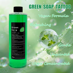 Sotica savon vert tatouage: ensemble complet facile à utiliser.