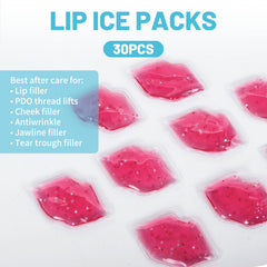 Soulagers masque lèvres forme-gel ajuste parfaitement et offre confort.