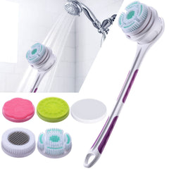 SoulBay brosse électrique pour le corps avec manche long facilitant l’accès au dos