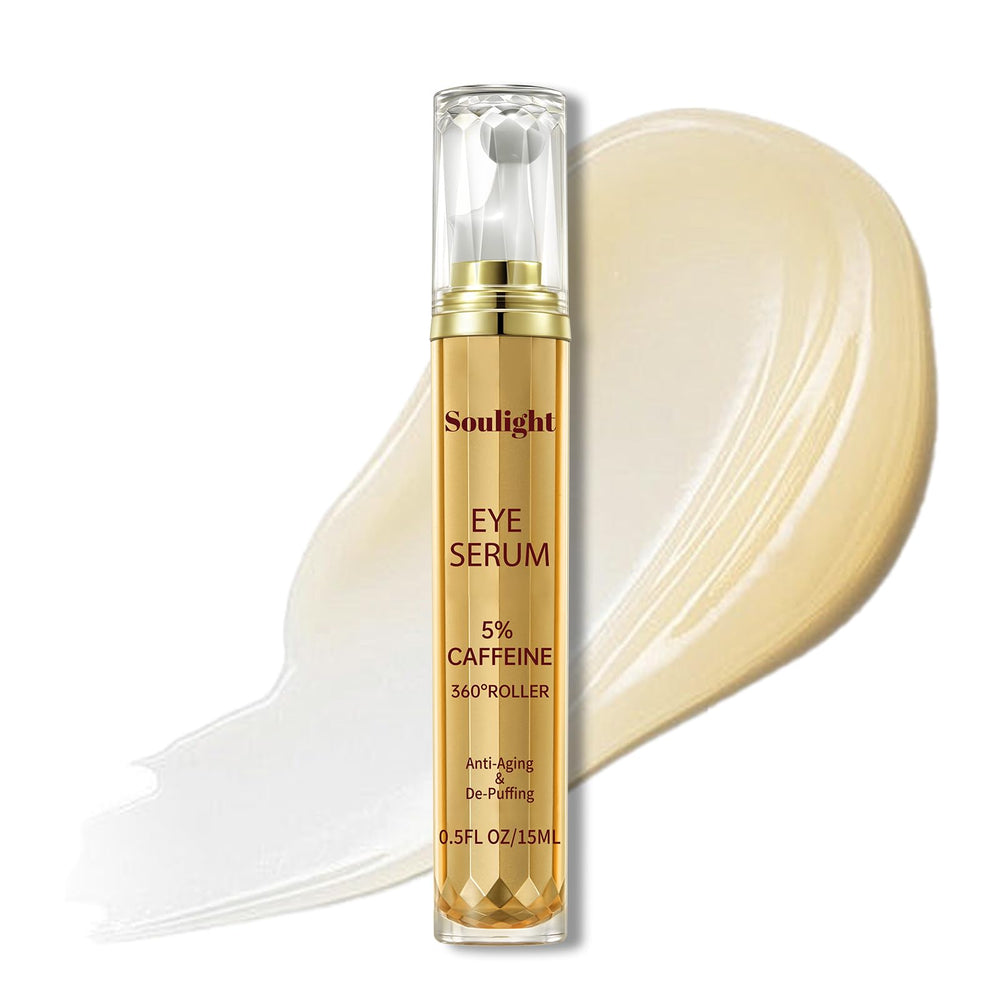 Sérum Yeux Soulight avec caféine 5% pour des yeux plus frais.