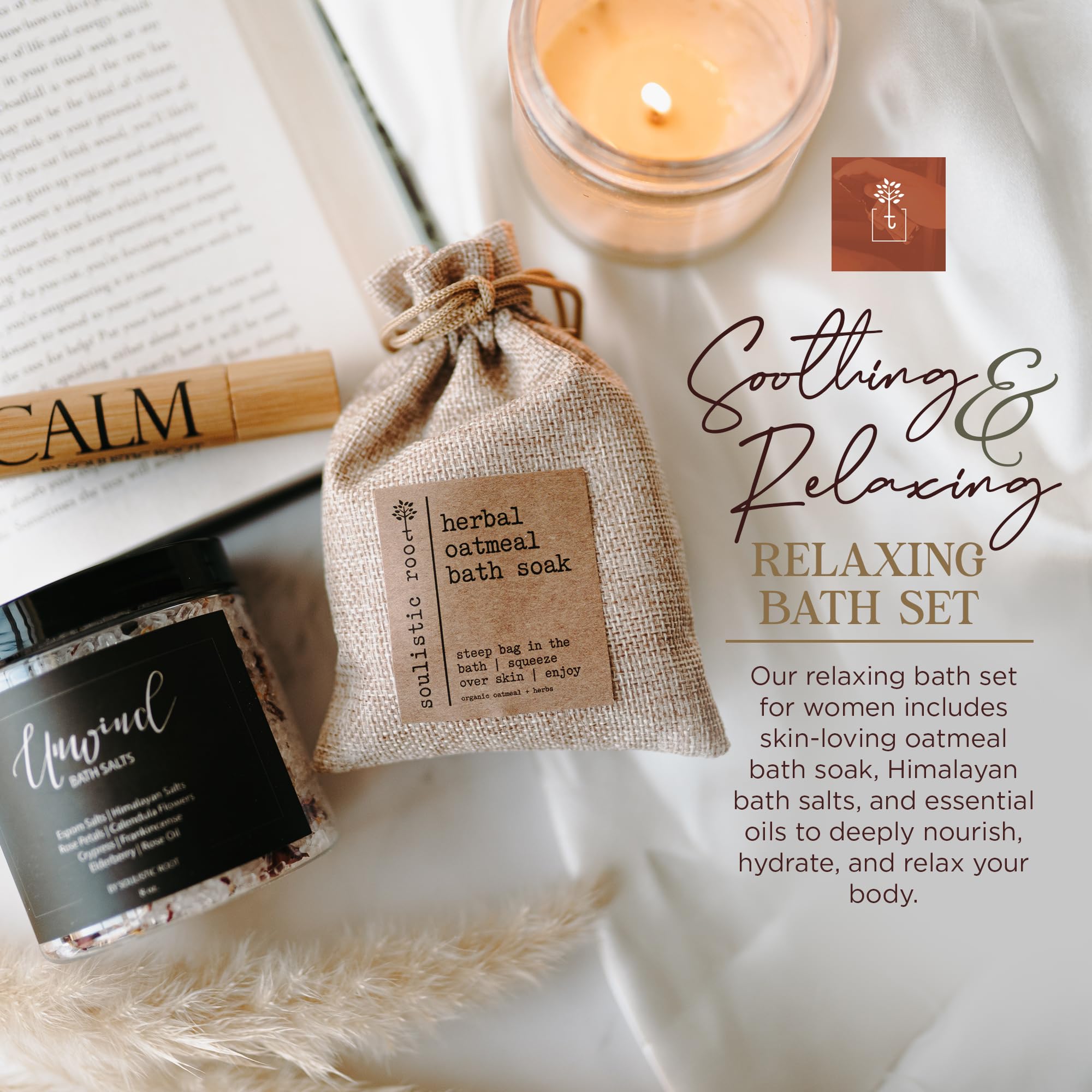 Roll-on huile essentielle Tranquille SOULISTIC ROOT pour relaxation quotidienne.