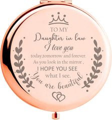 Soulpetals Miroir Compact Rose Gold avec grossissement 2x pour un maquillage précis.