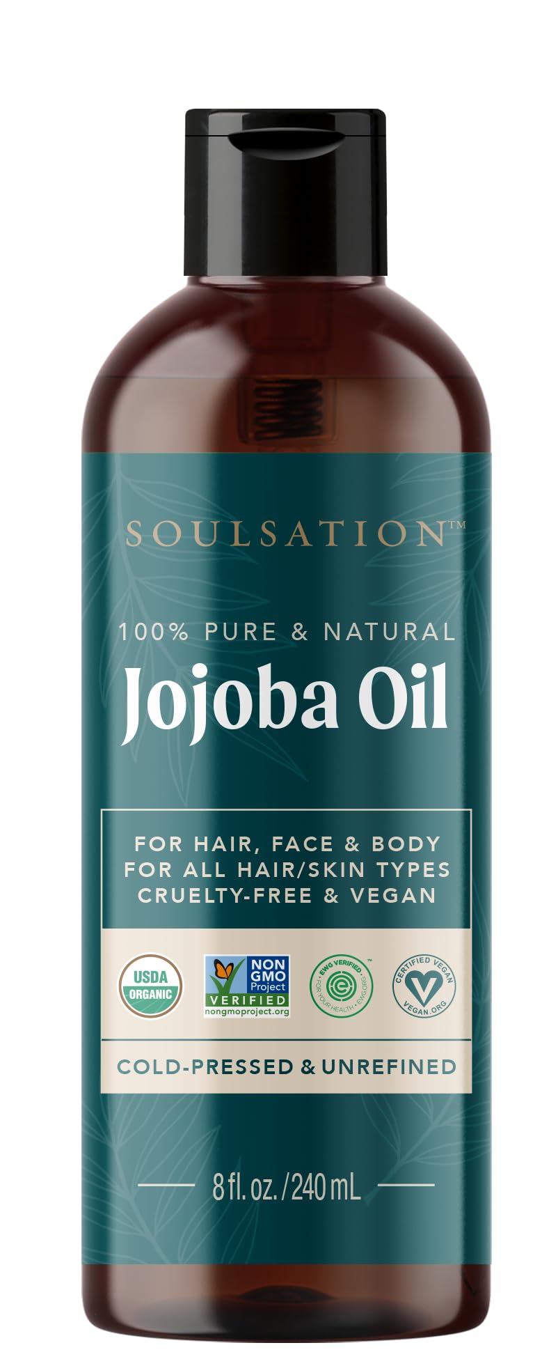 L'huile SOULSATION jojoba bio pour peau – hydratation légère et durable.