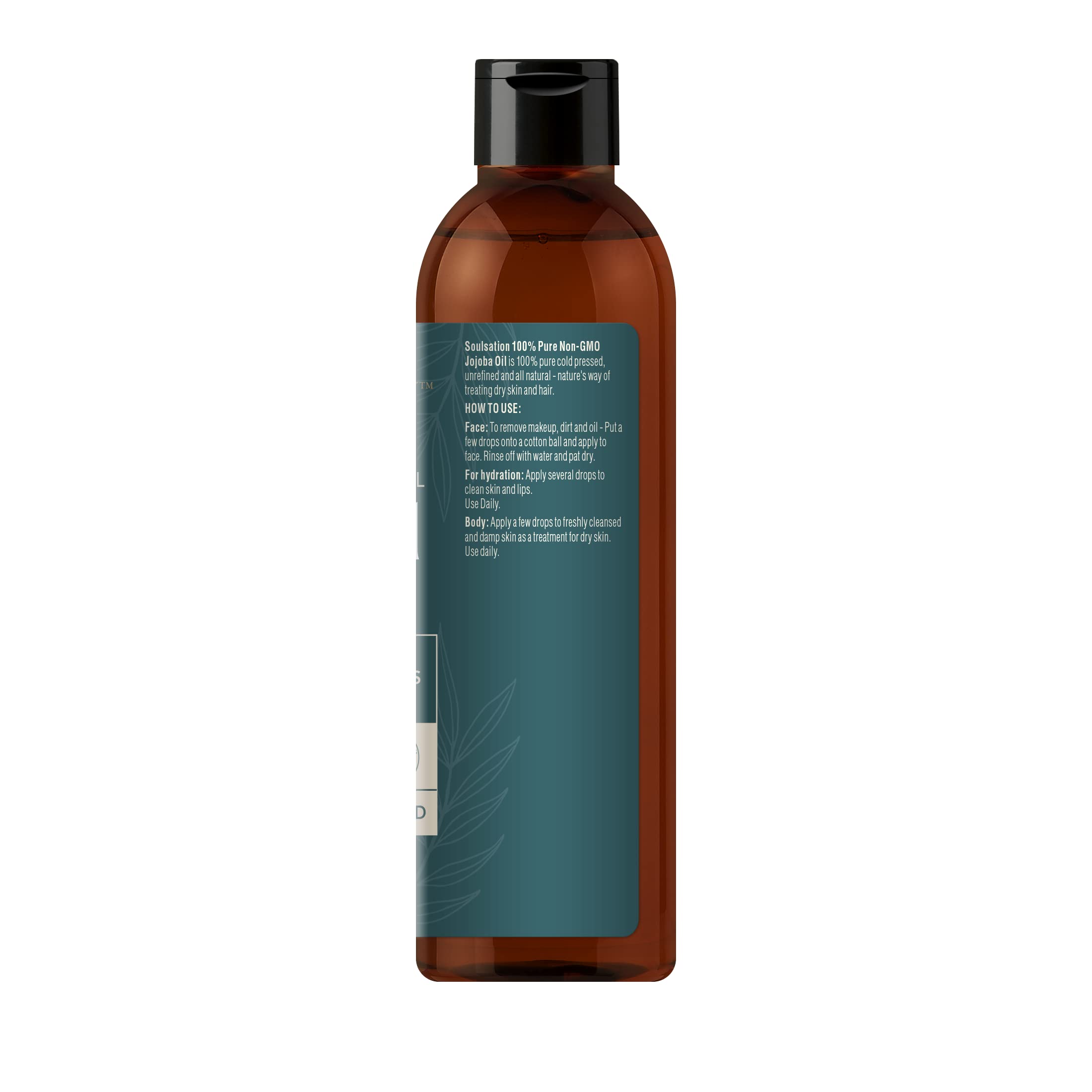 Application sur le visage avec SOULSATION pour hydratation douce et non grasse