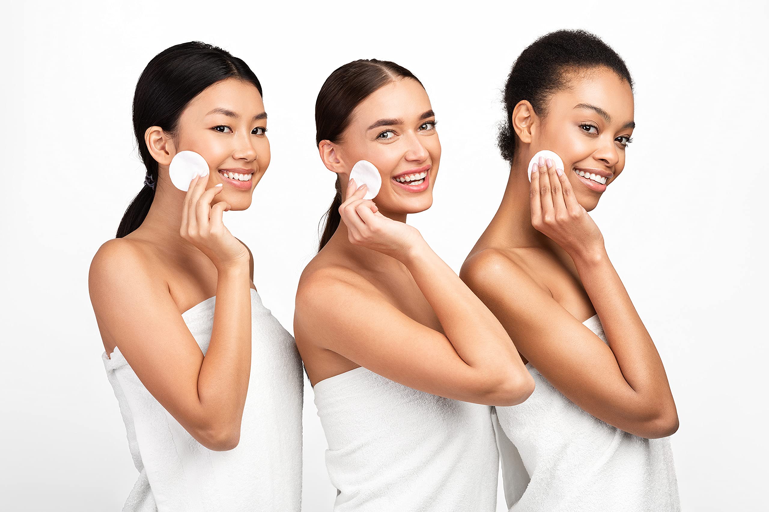 Paquet SoulSation 4x100, coton pur, choix éco-responsable pour le soin du visage.
