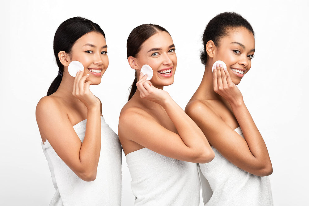 Paquet SoulSation 4x100, coton pur, choix éco-responsable pour le soin du visage.