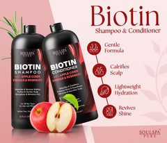 SOULSPA PURE Biotin Conditionneur bouteille — démêlage facilité et douceur des longueurs