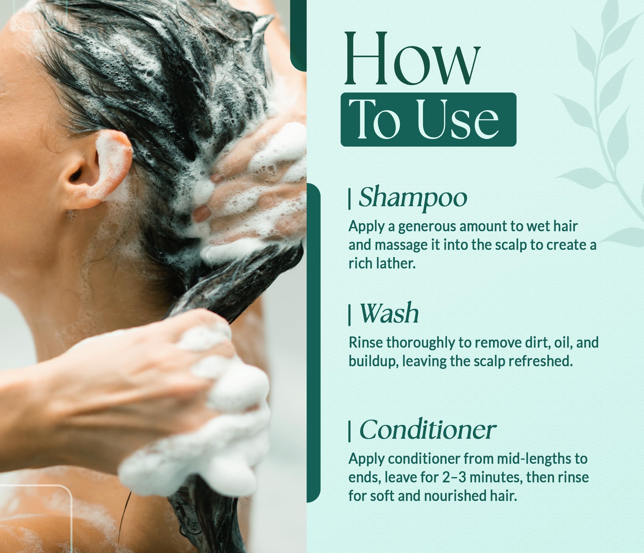 SOULSPA PURE Shampoing sans sulfates, respectueux du cuir chevelu sensible.