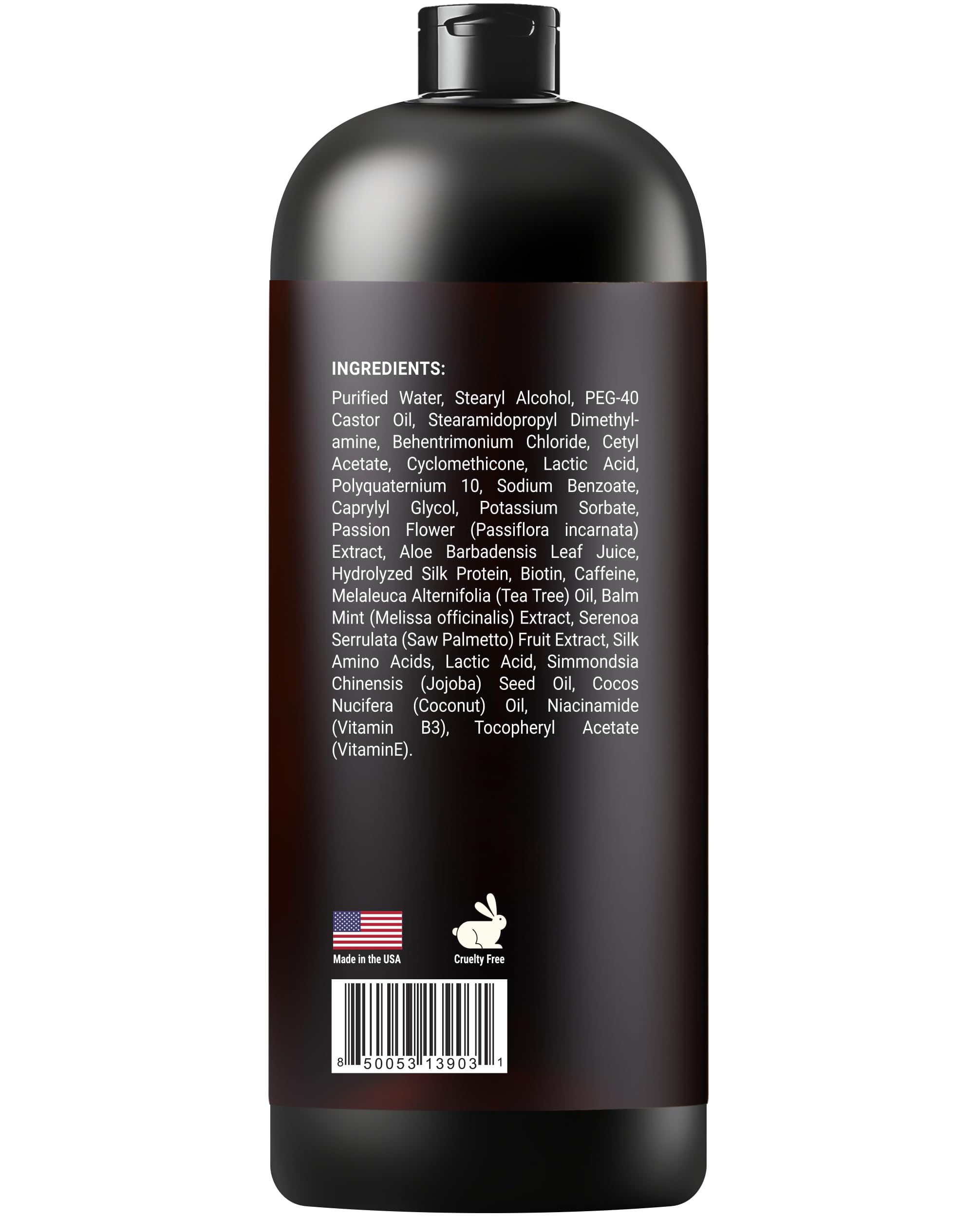 Contenance pratique de 473 ml pour une routine durable.