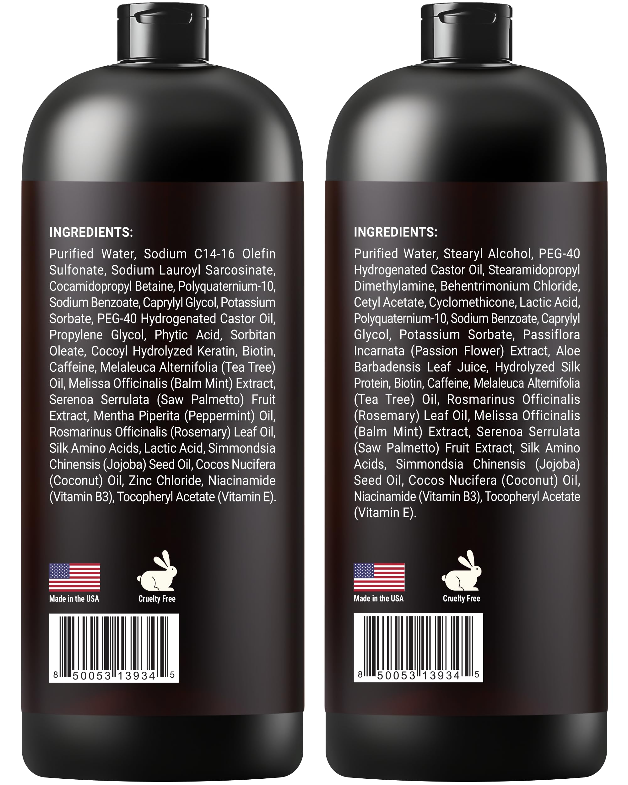 Étiquette sans sulfates du duo SOULSPA PURE Biotine.