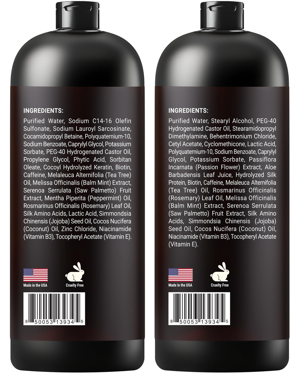 Étiquette sans sulfates du duo SOULSPA PURE Biotine.