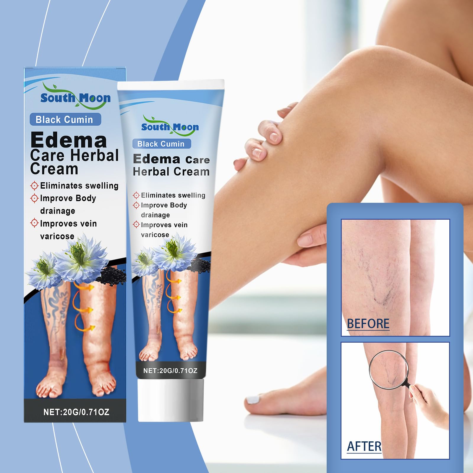 South Moon Crème lymphatique – soutien et stimulation de la circulation