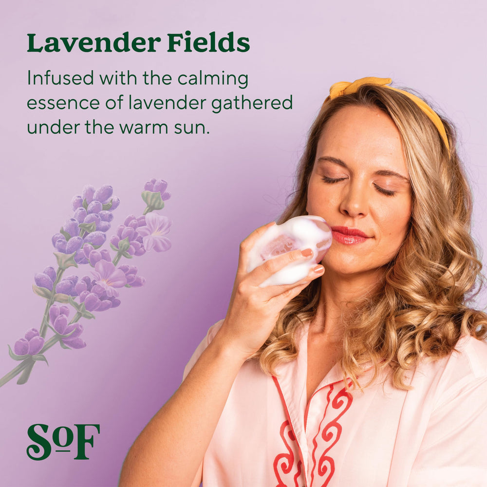 South Of France coconut oil bar soap pour creates a rich, moisturizing experience.