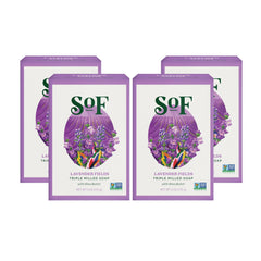 South Of France Lavender Fields bar soap pack offers a soothing cleansing ritual for daily use.