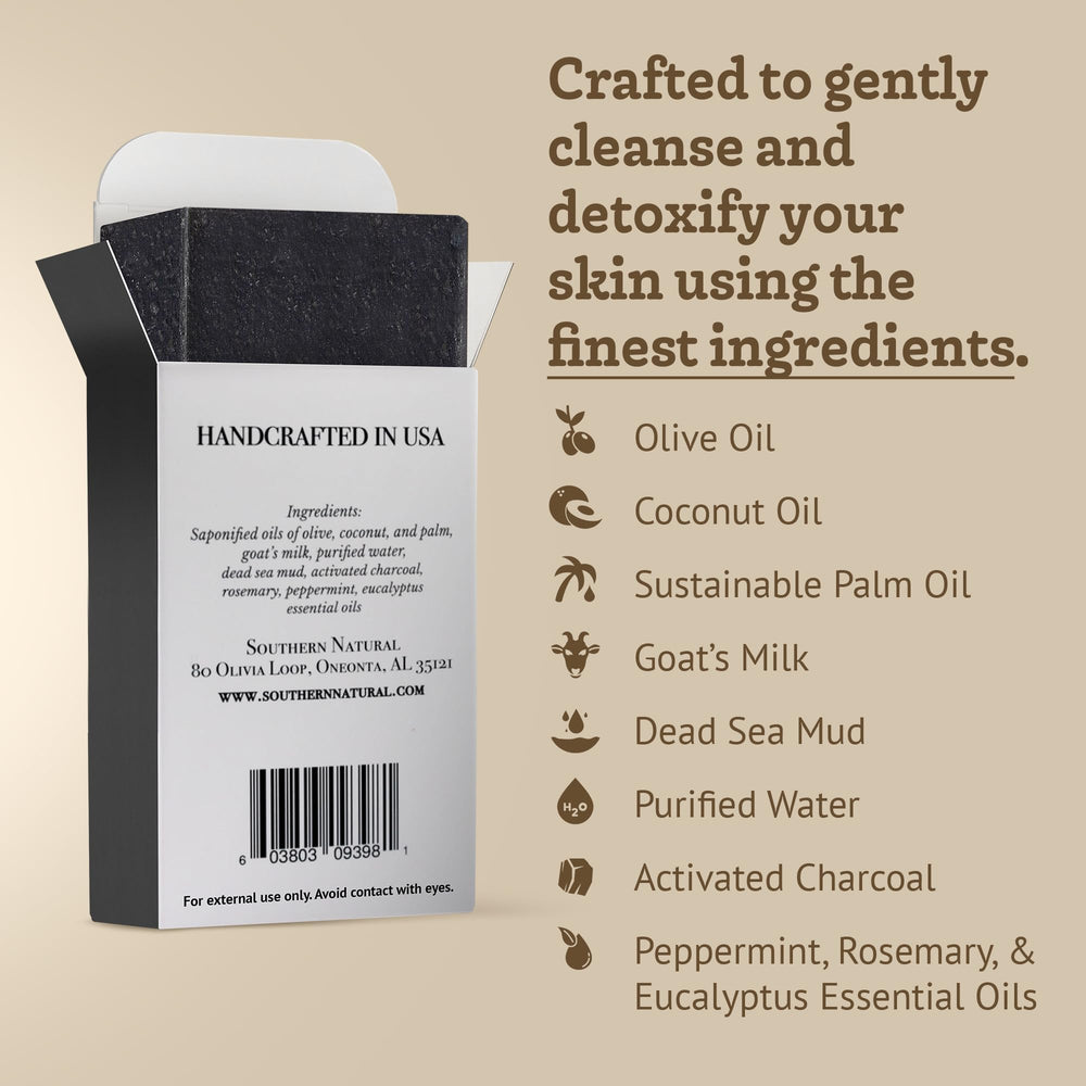 Southern Natural Charbon Actif: fraîcheur mentholée et huiles essentielles