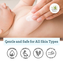 Southern Natural Goat Milk Lotion hand-application demonstrates non-greasy hydration