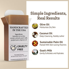 Barre Southern Natural dans la main, usage quotidien visage et corps