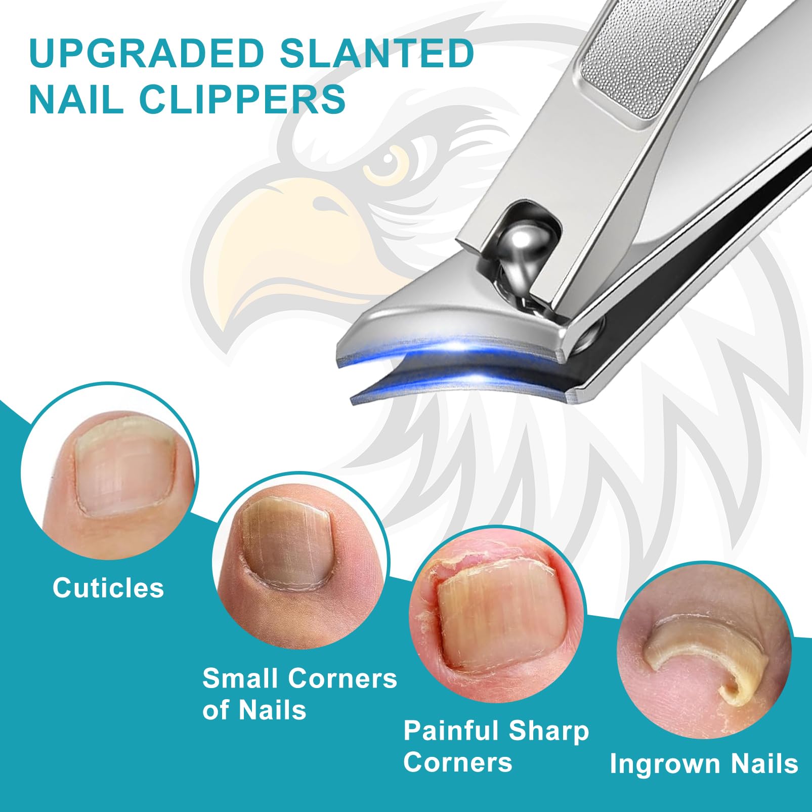 Ciseaux SOUTHMAN pour ongles épais avec angle 45 degrés.