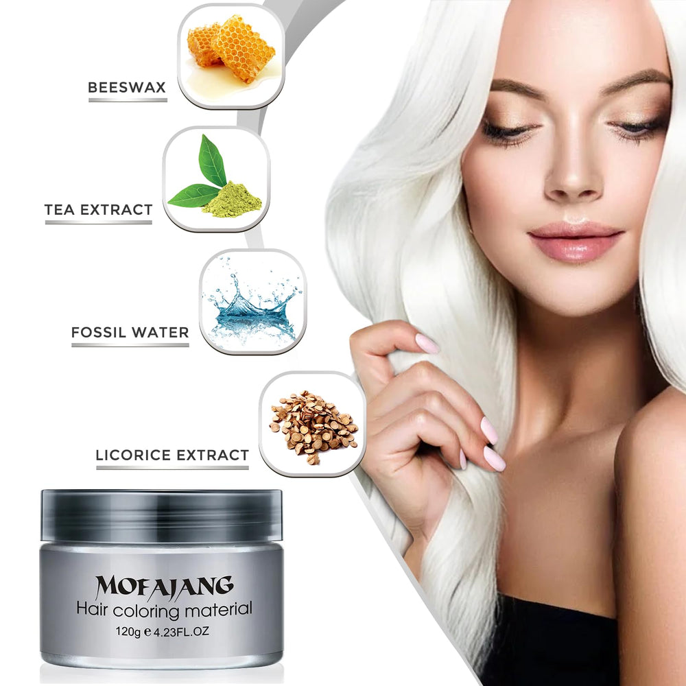 SOVONCARE cire colorante cheveux blanc – effet avant apres visible.