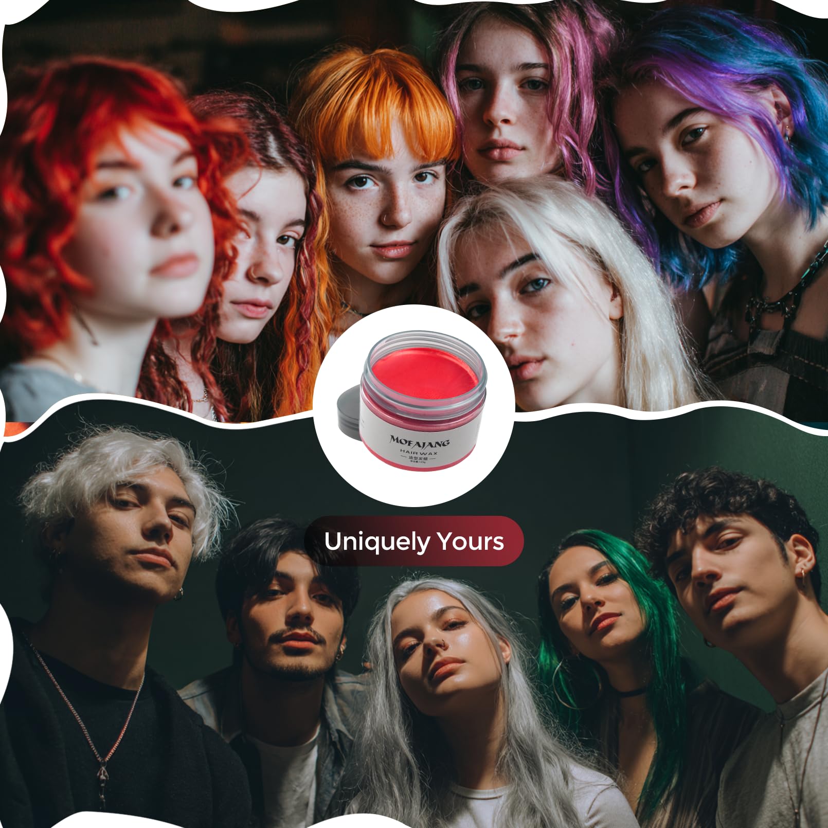 SOVONCARE cire colorante rouge, ingrédients naturels respectant cheveux et cuir chevelu.