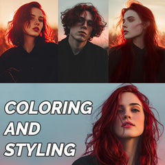 SOVONCARE cire colorante rouge, texture coiffante facilitant l’application et le modelage.