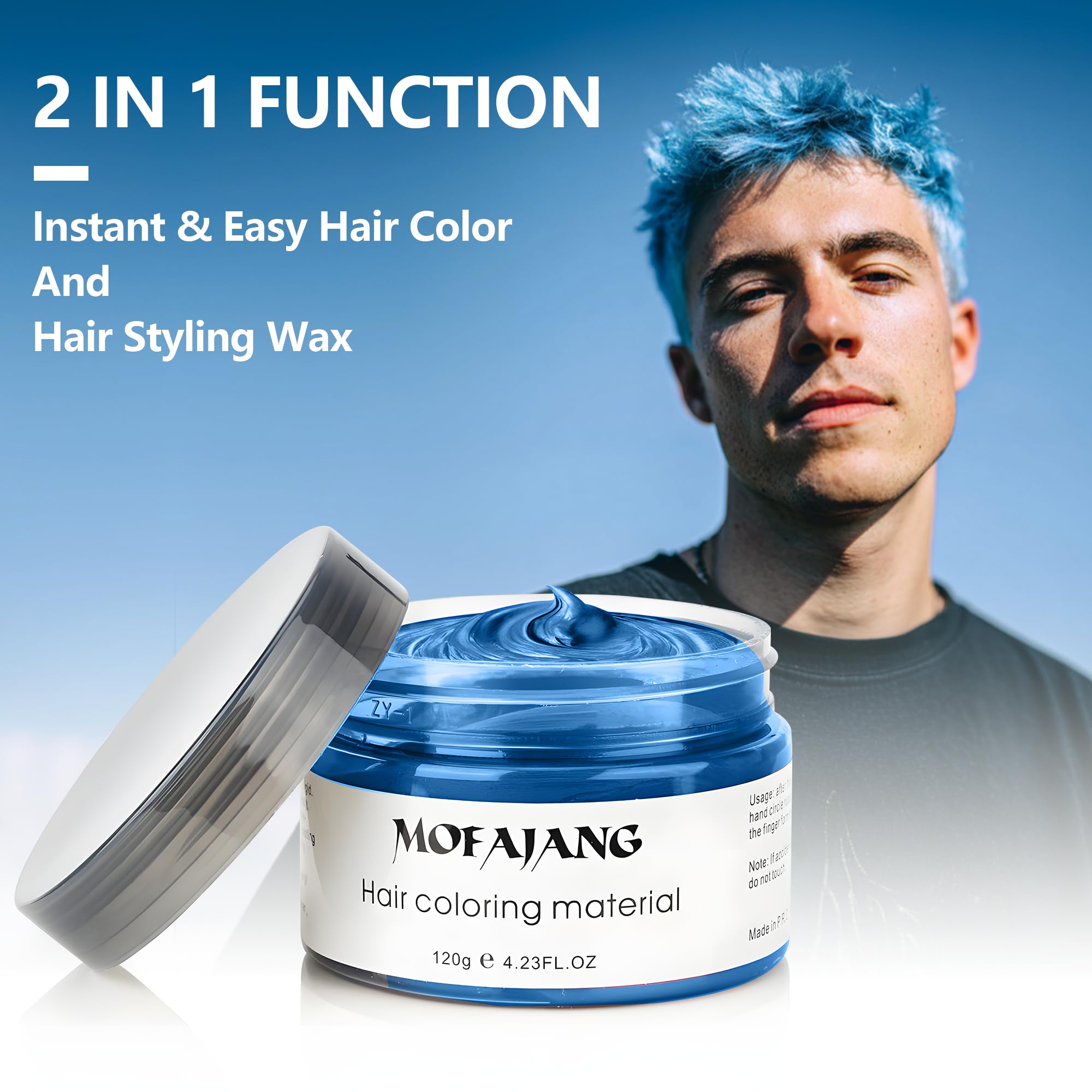 SOVONCARE coiffage quotidien bleu avec tenue longue durée.
