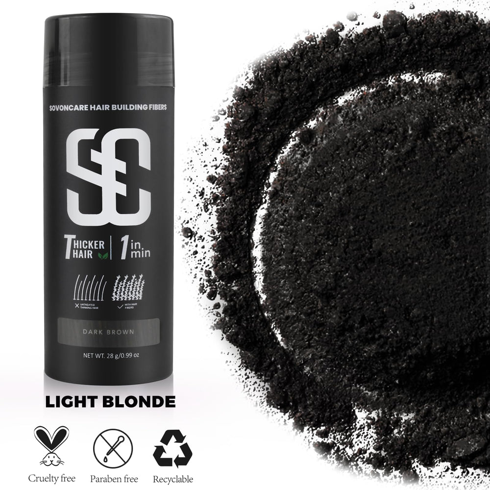 SOVONCARE fibres-cheveux-anti-grumeaux: sans paquets ni accumulation visible.