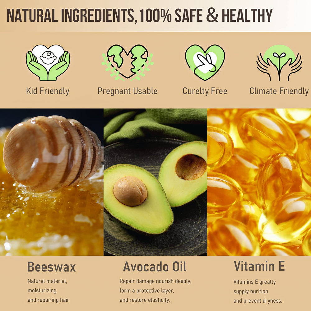 SOVONCARE nourrit-cire-d-abeille pour cheveux plus souples et forts.