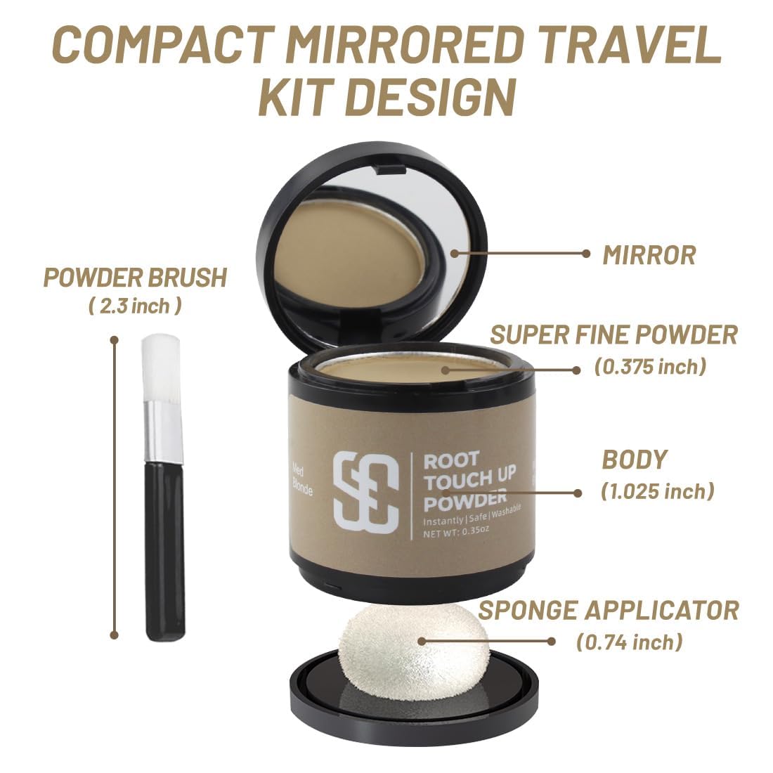 SOVONCARE Poudre pour femmes et hommes, application simple.
