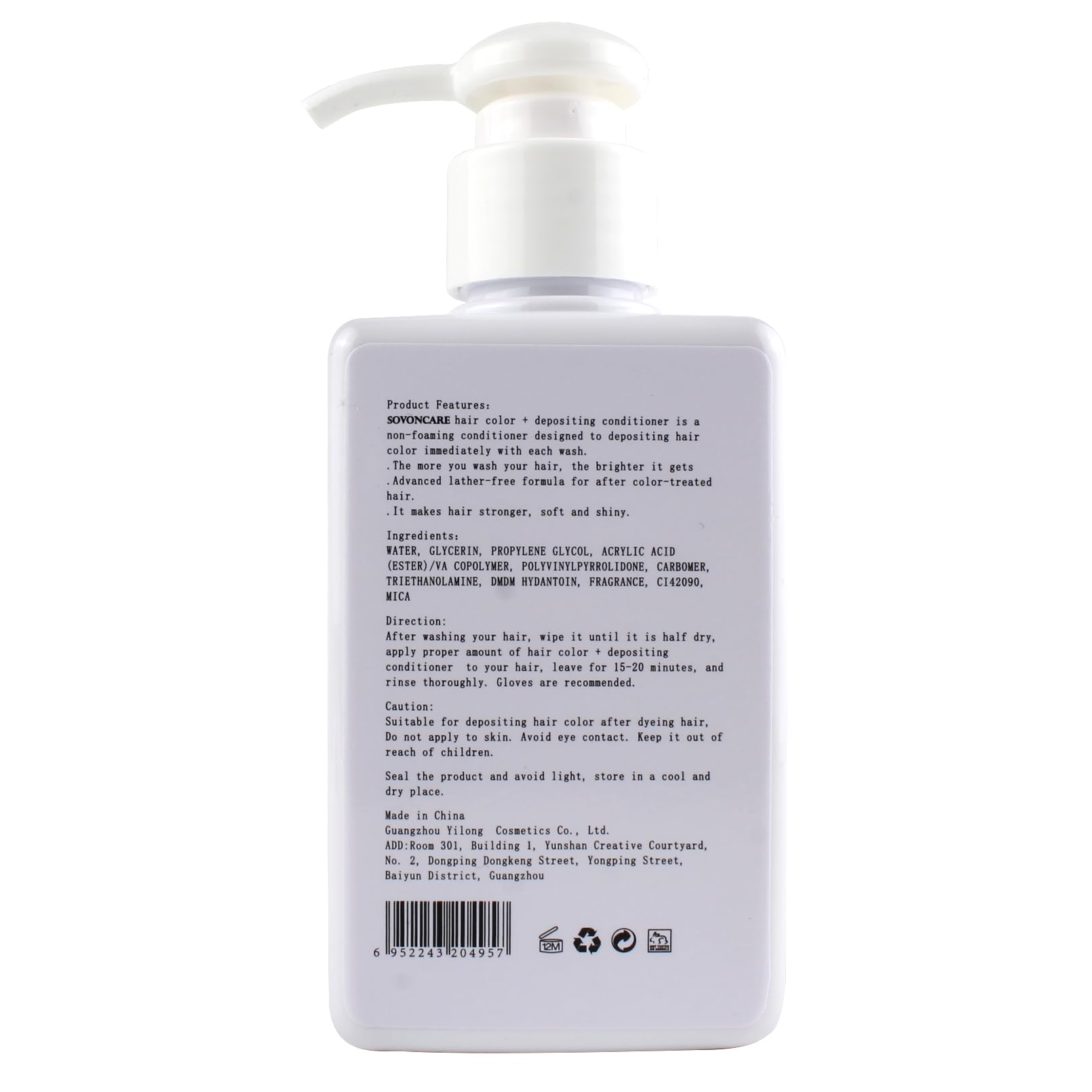 SOVONCARE – rendu rouge vibrant sur cheveux.