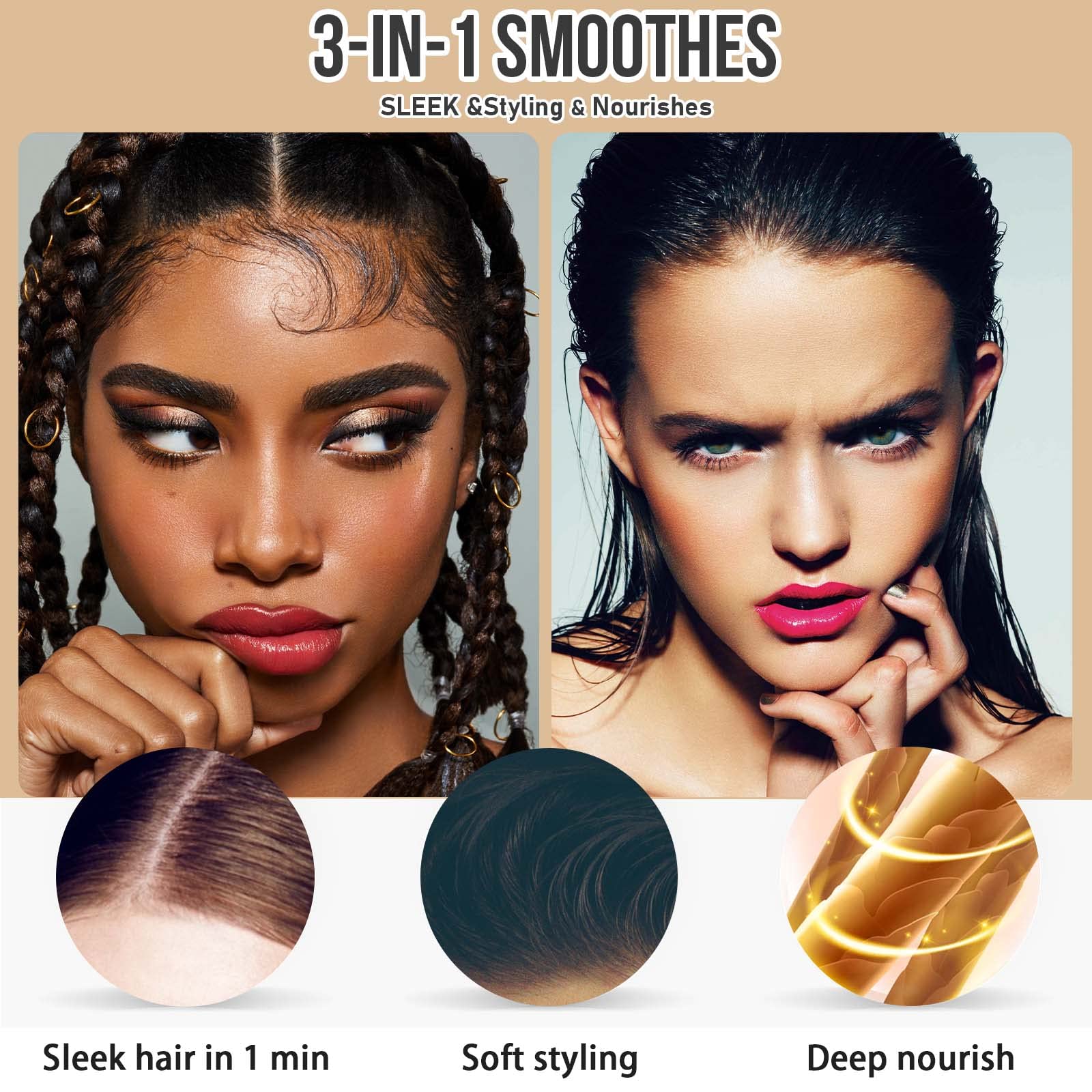 SOVONCARE stick cire coiffante: coiffage chignon facile et durable.