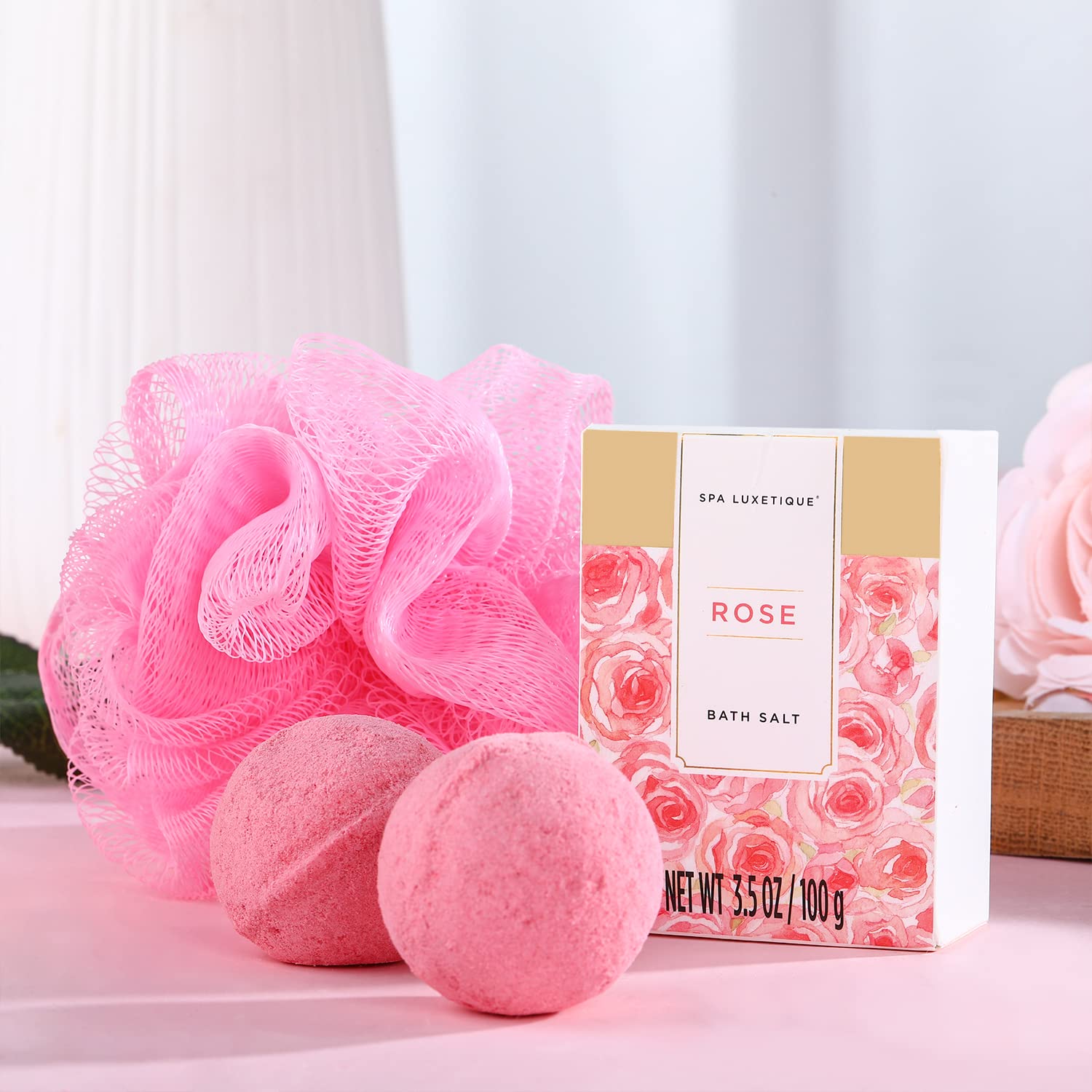 Porte-baignoire argenté Spa Luxetique: accessoire pratique et élégant.