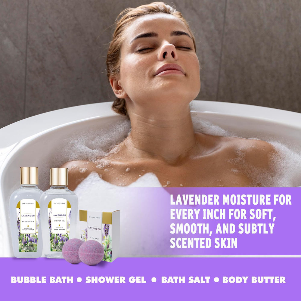 Spa Luxetique beurre corps lavande : peau douce et nourrie.