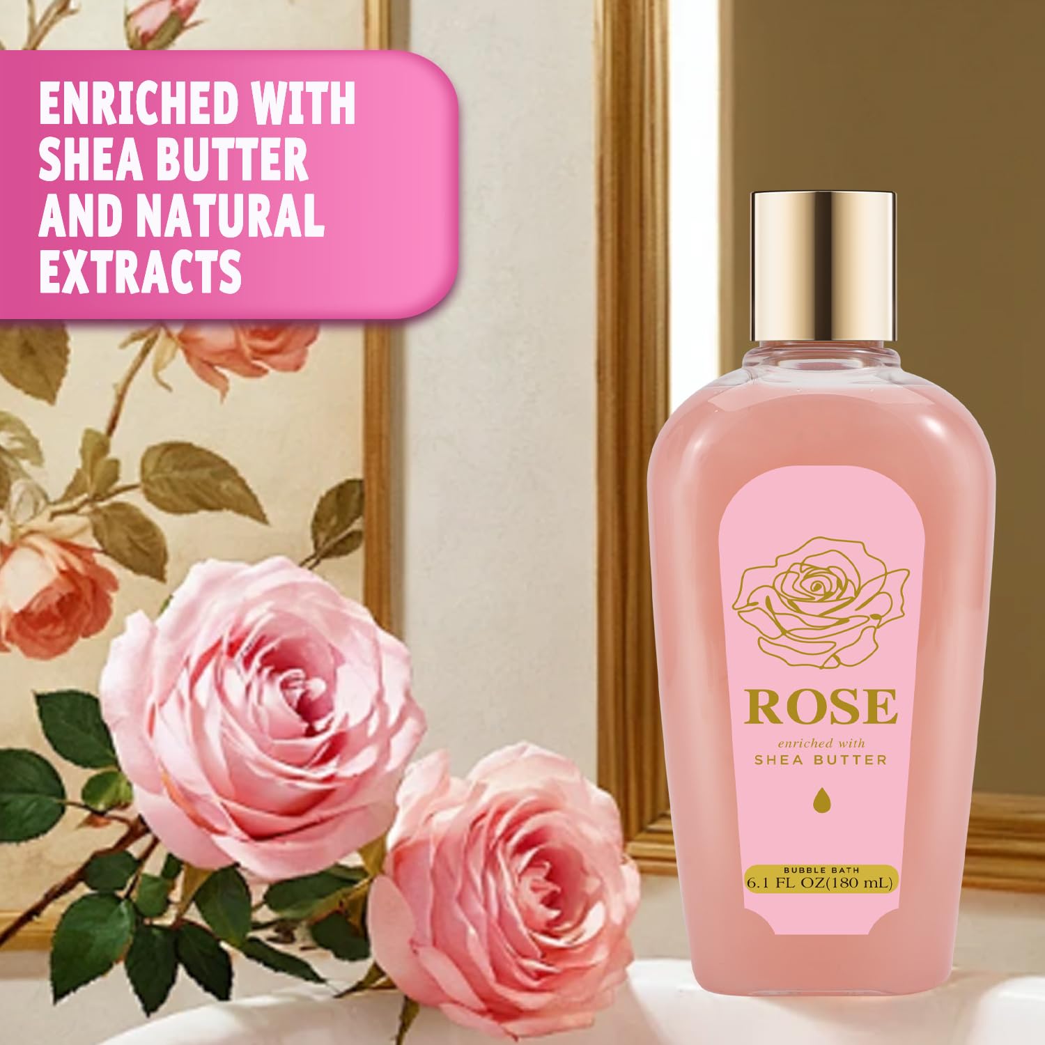 Spa Luxetique beurre corps rose — hydratation durable pour peau douce