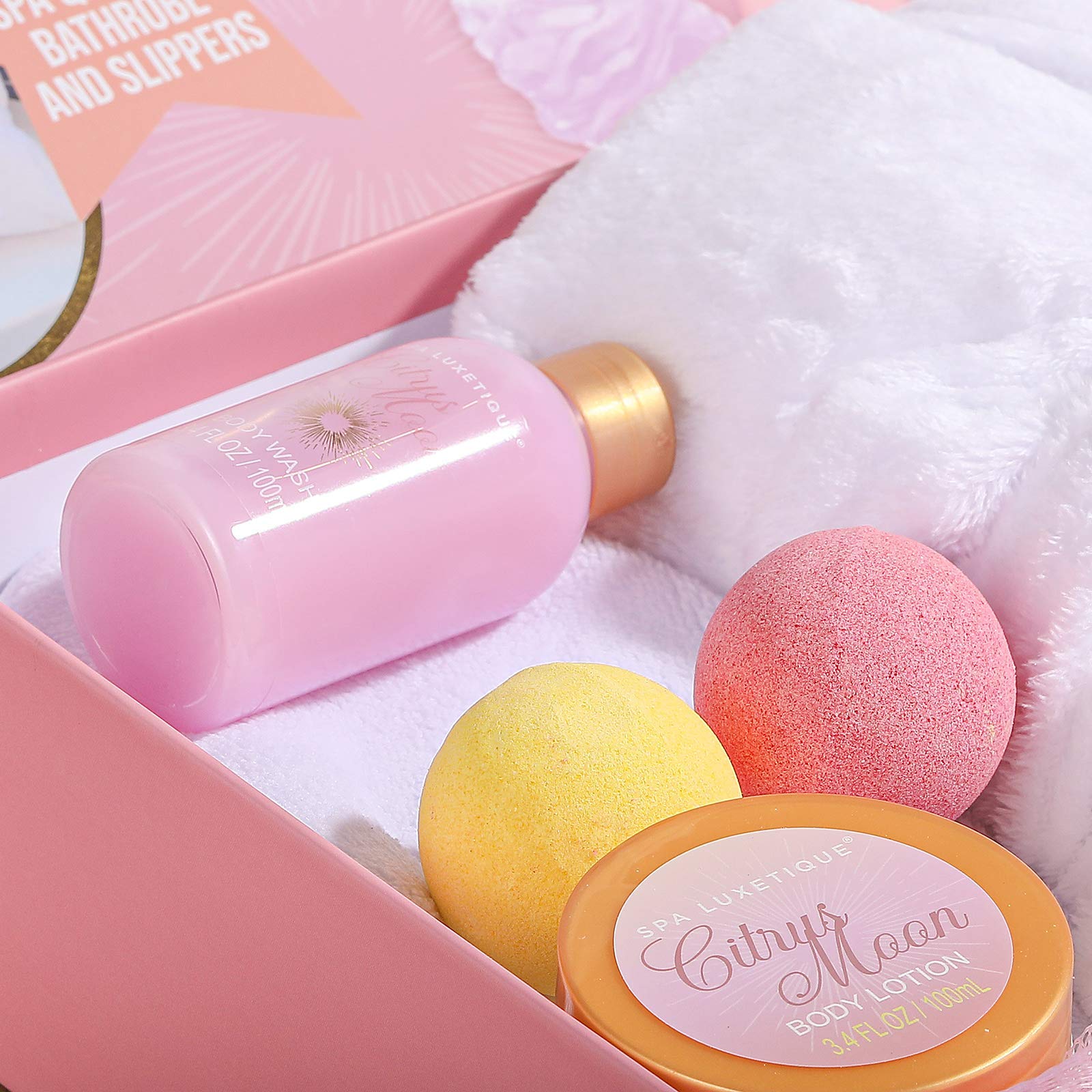 Boîte cadeau Spa Luxetique, emballage élégant prêt à offrir.