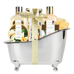 Spa Luxetique coffret bain vanille – coffret élégant, cadeau bien-être.