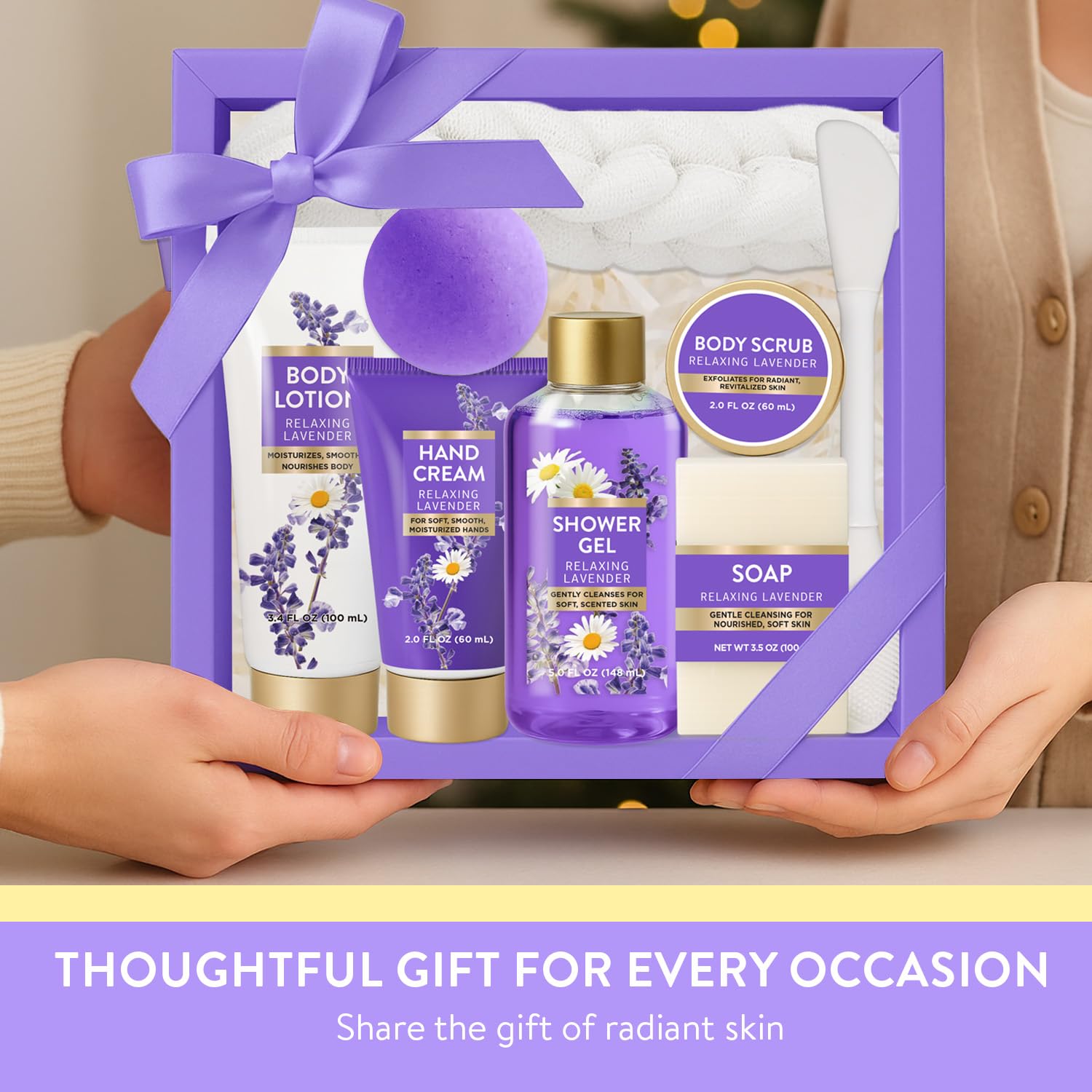 Spa Luxetique World coffret-cadeau-lavande: coffret prêt à offrir pour elle