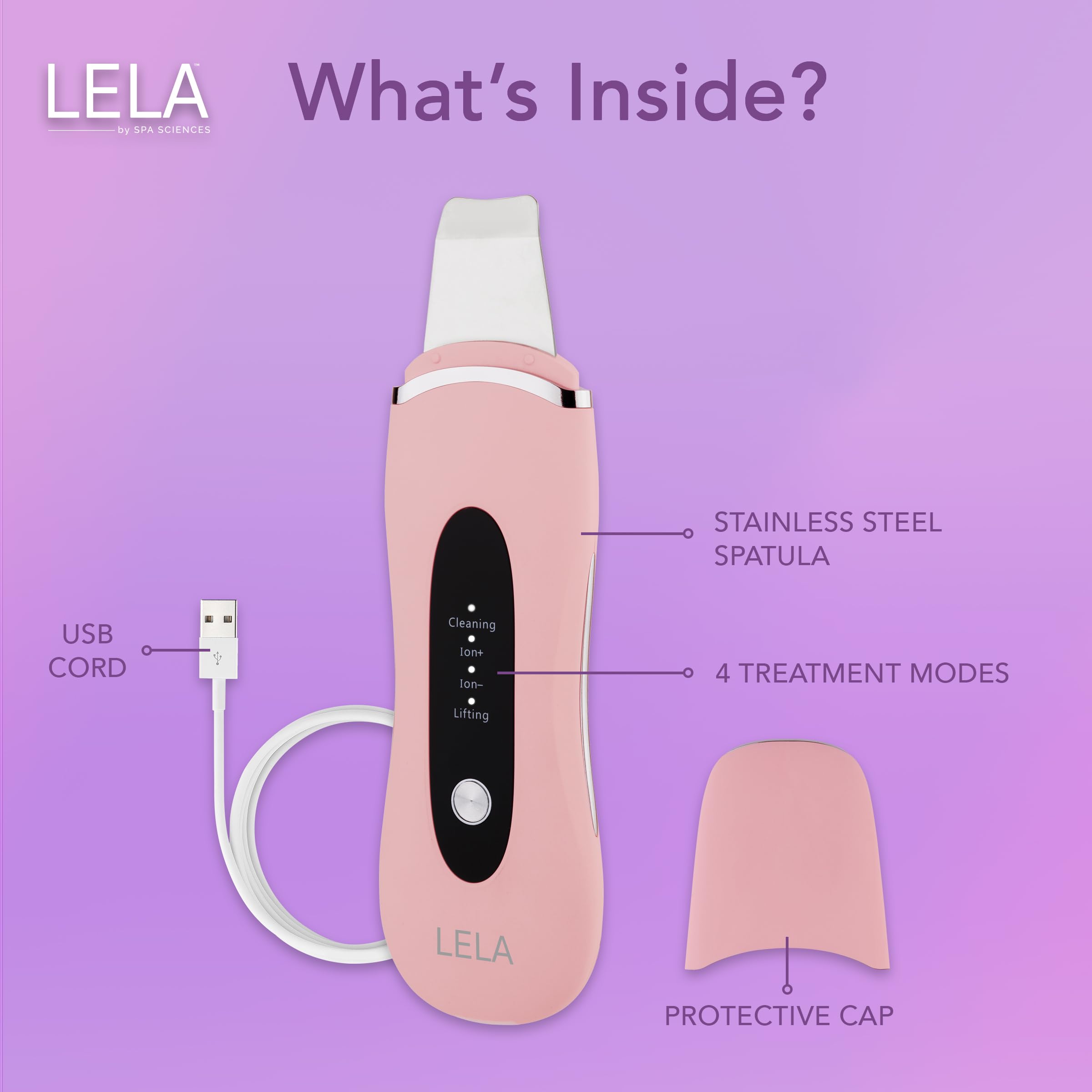Spa Sciences LELA extraction des pores—peau purifiée et pores visibles réduits.