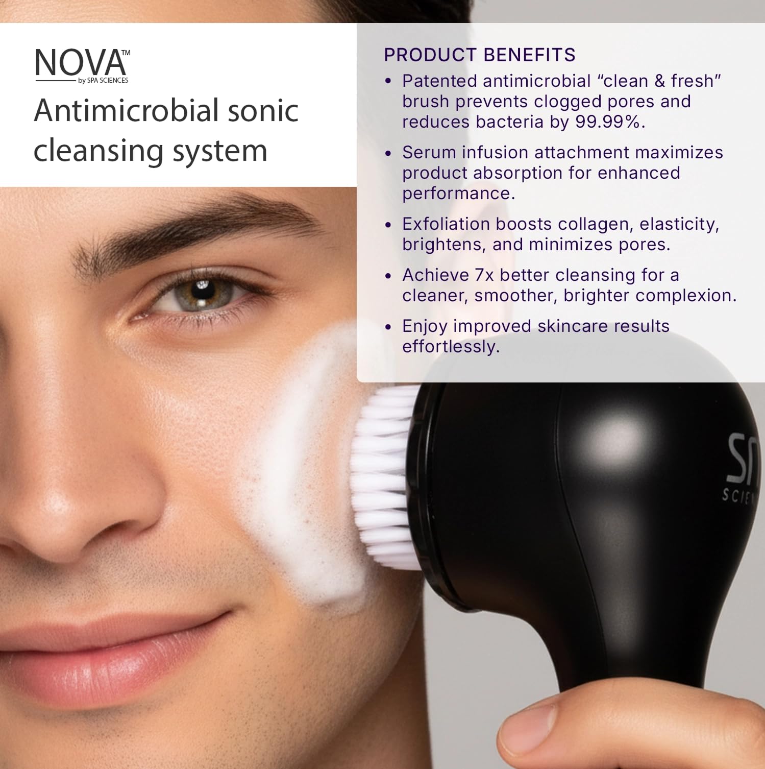 Spa Sciences NOVA – dispositif étanche pour utilisation sous la douche.