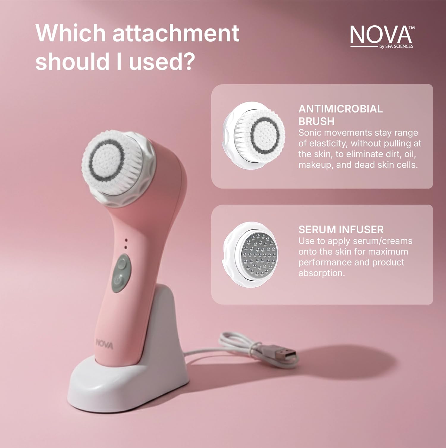 Spa Sciences NOVA – recharge USB pratique pour une routine sans fil