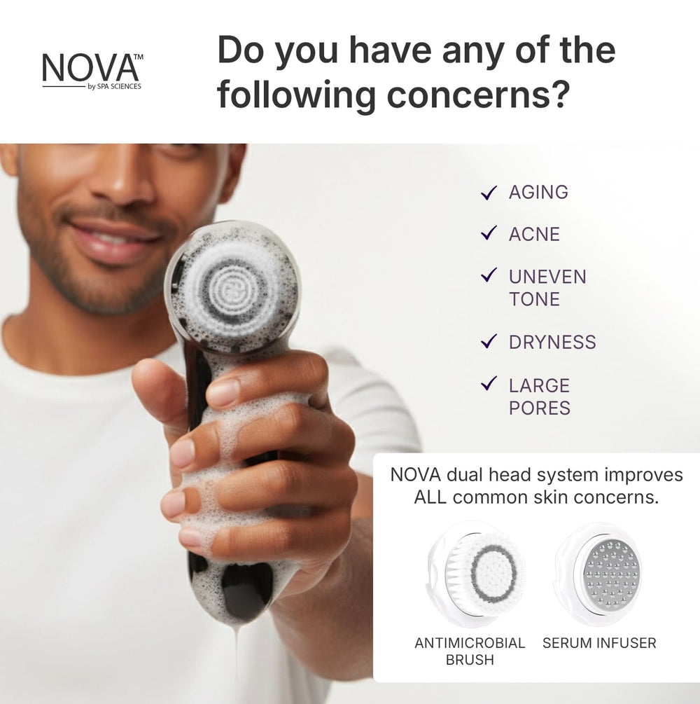 Spa Sciences NOVA – utilisation 2 en 1: nettoyage puis infusion des soins.