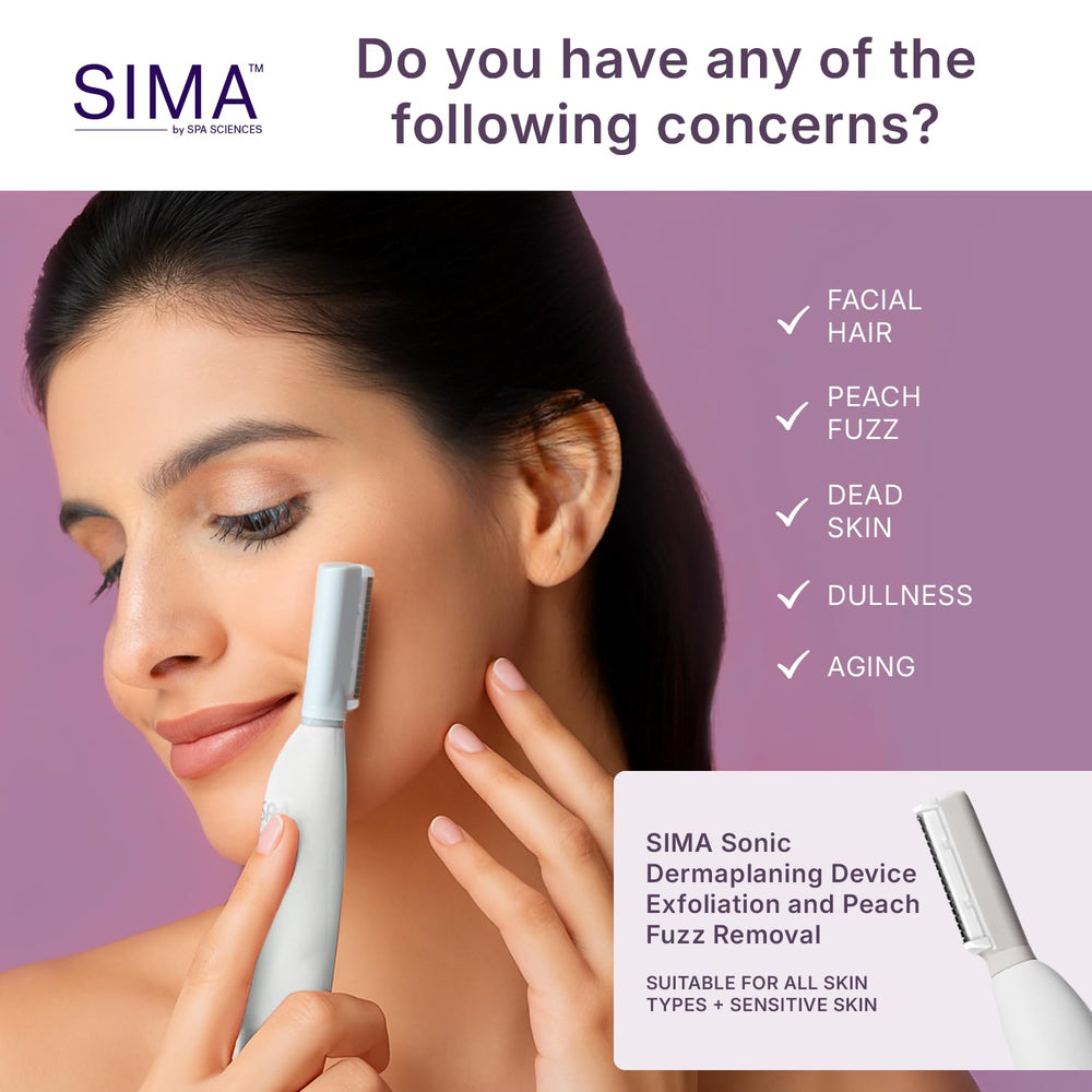 SIMA Dermaplane, batterie rechargeable sans fil pour une routine sans interruption.