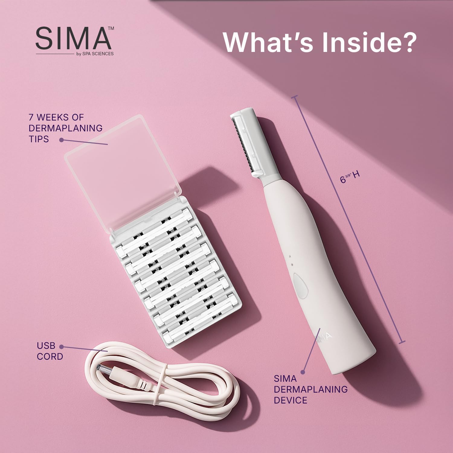 SIMA Dermaplane épilation du duvet visage en douceur pour peau nette.