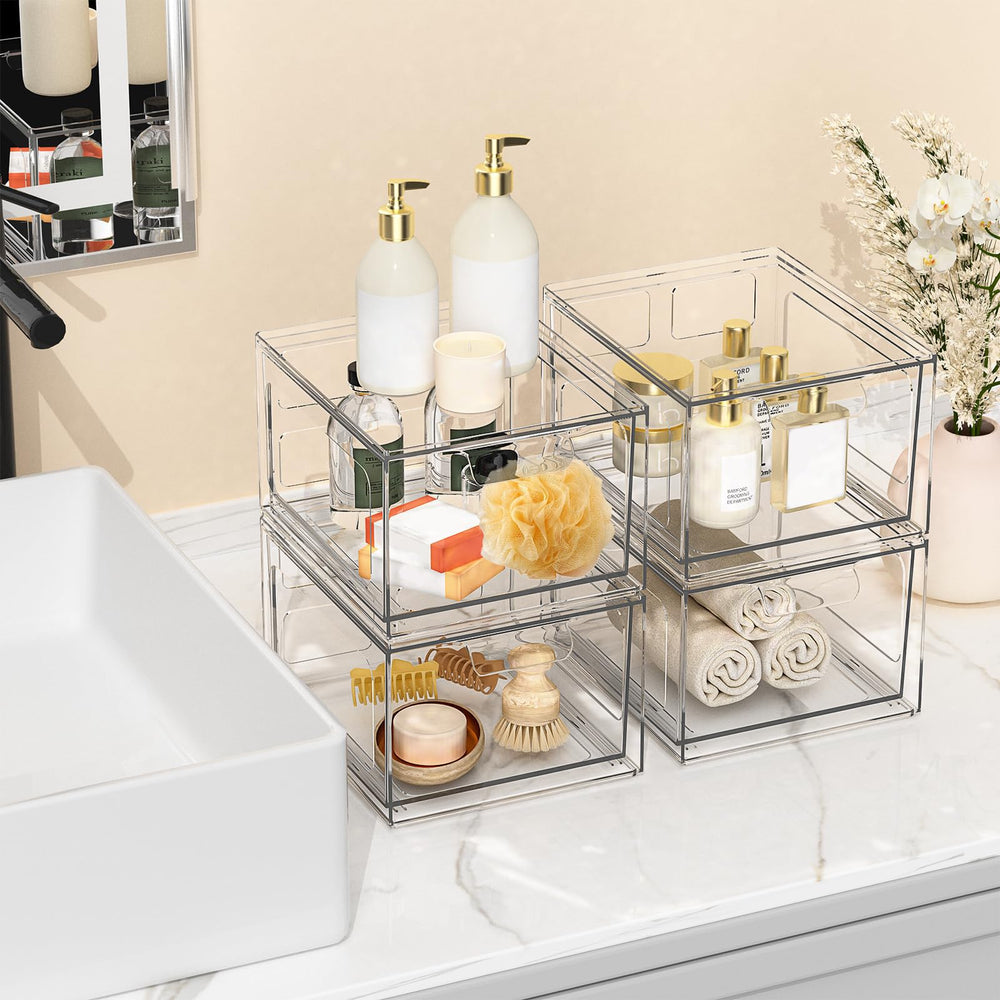SpaceHacks organisation pantry en acrylique, rangement polyvalent et discret.
